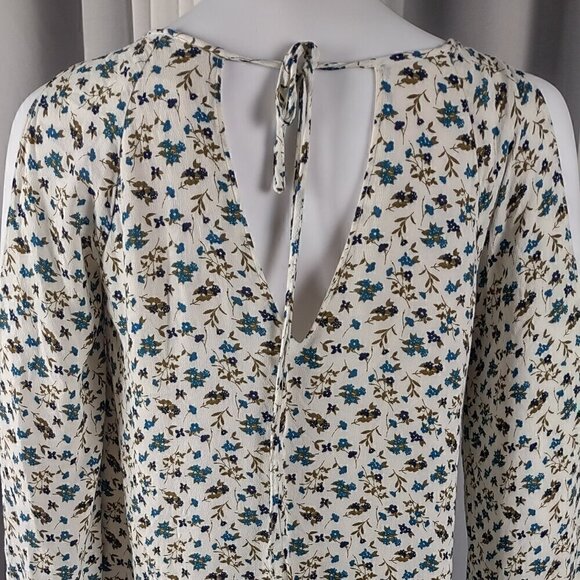 Old Navy Women's Long Sleeve Cold Shoulder Floral Pattern Lined Dress Size SP - Picture 5 of 13